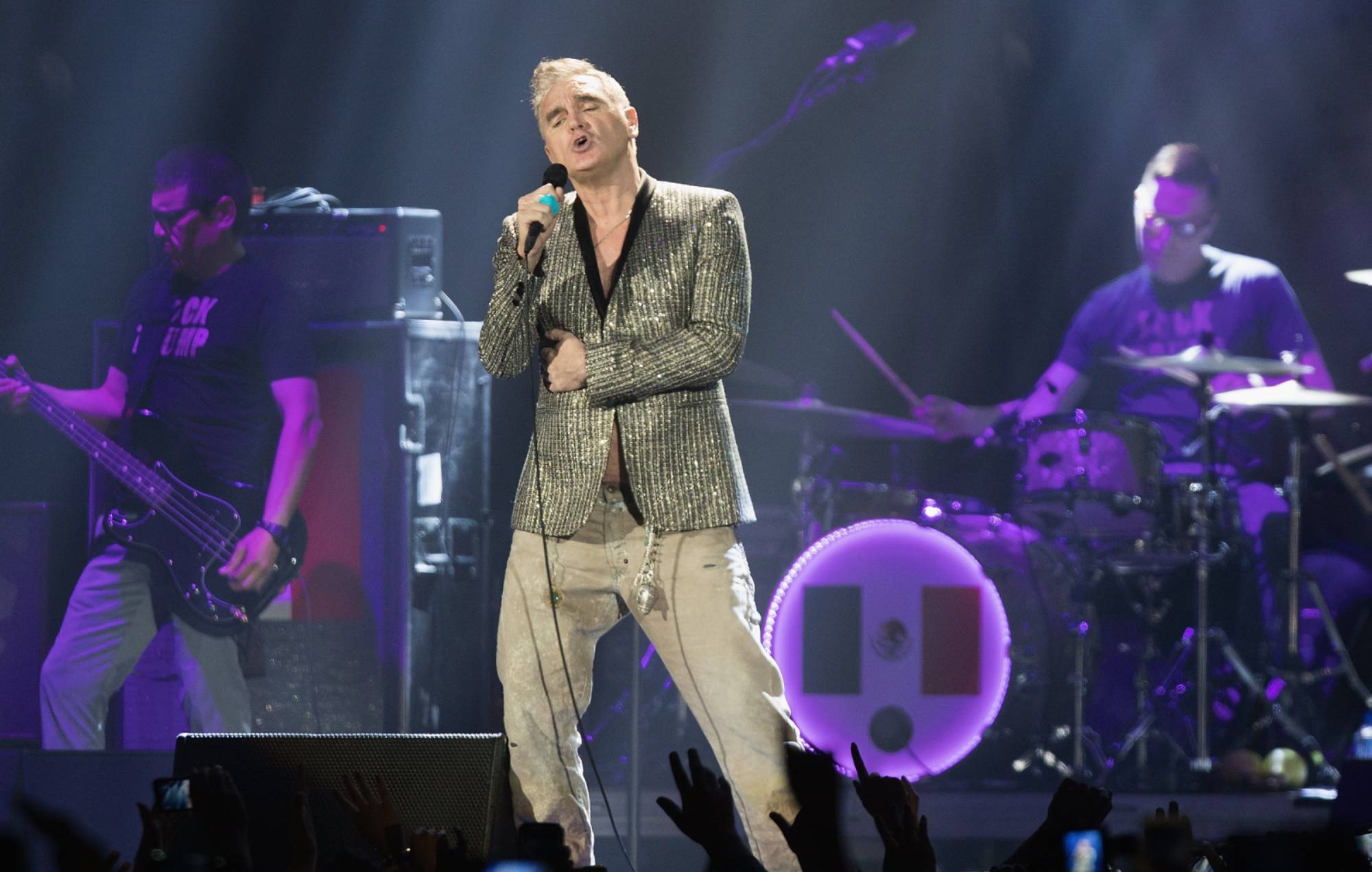 Singer Morrissey performs onstage at Palacio de Los Deportes on March 31, 2017 in Mexico City, Mexico. (Photo by Victor Chavez/WireImage)