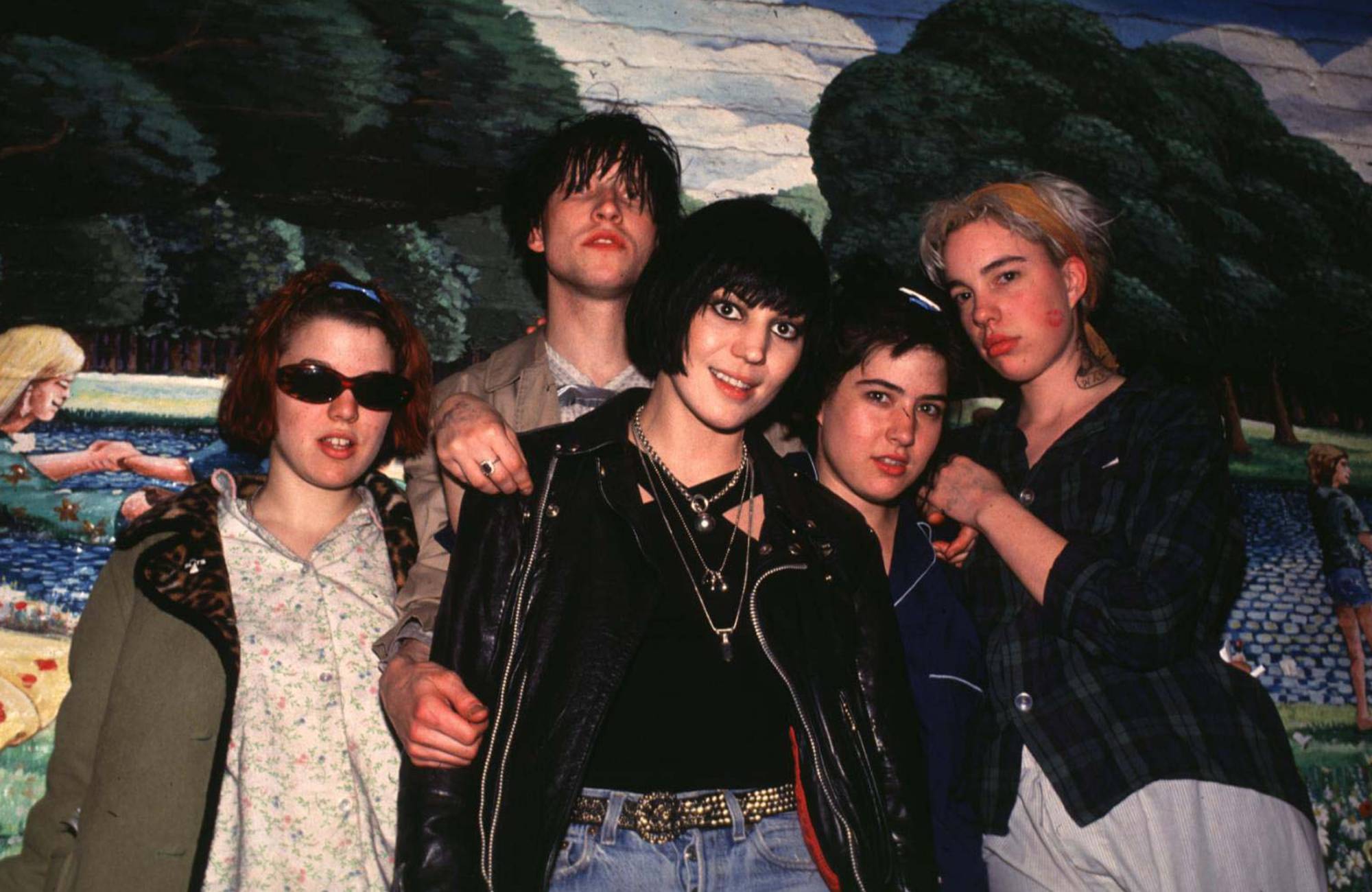 Bikini Kill and Joan Jett (center) (Photo by Steve Eichner/WireImage)