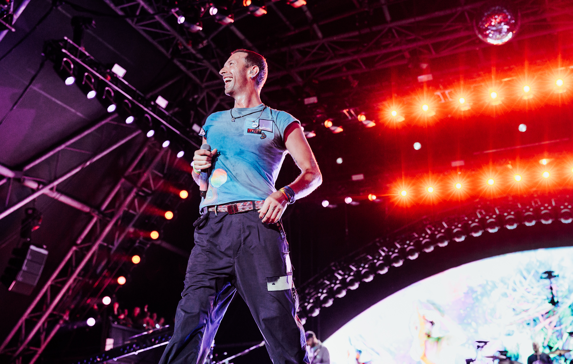 Coldplay live at Glastonbury 2024. Credit: Andy Ford for NME