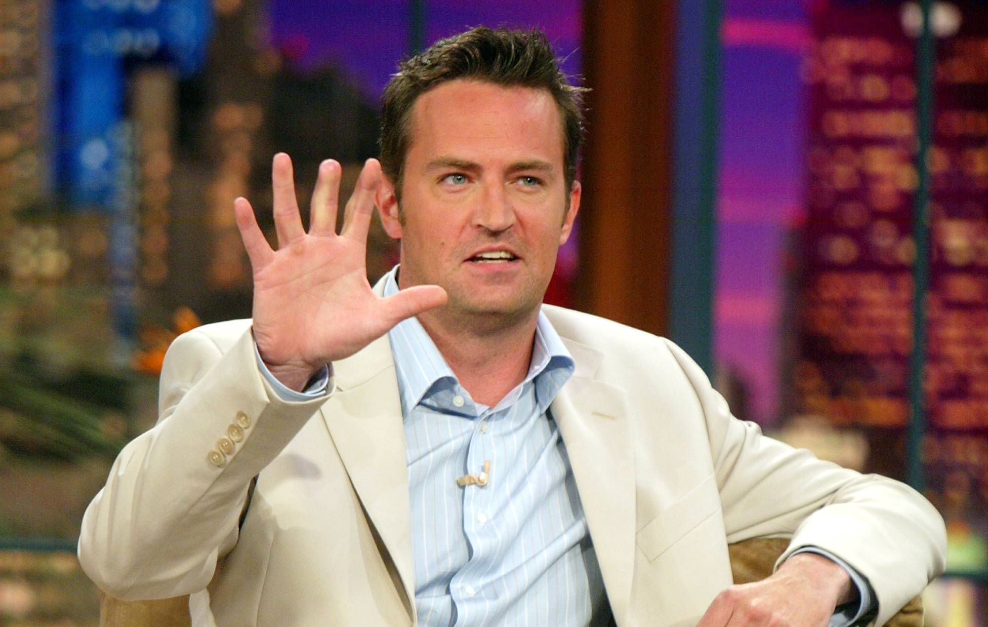 Actor Matthew Perry appears on 