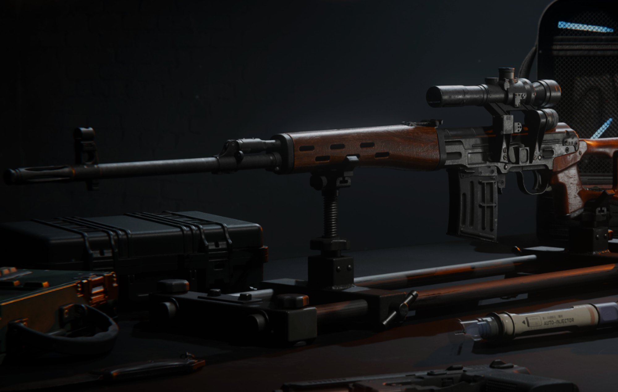 Call of Duty: Black Ops 6 Best Weapons: The SVD can be seen in the menu