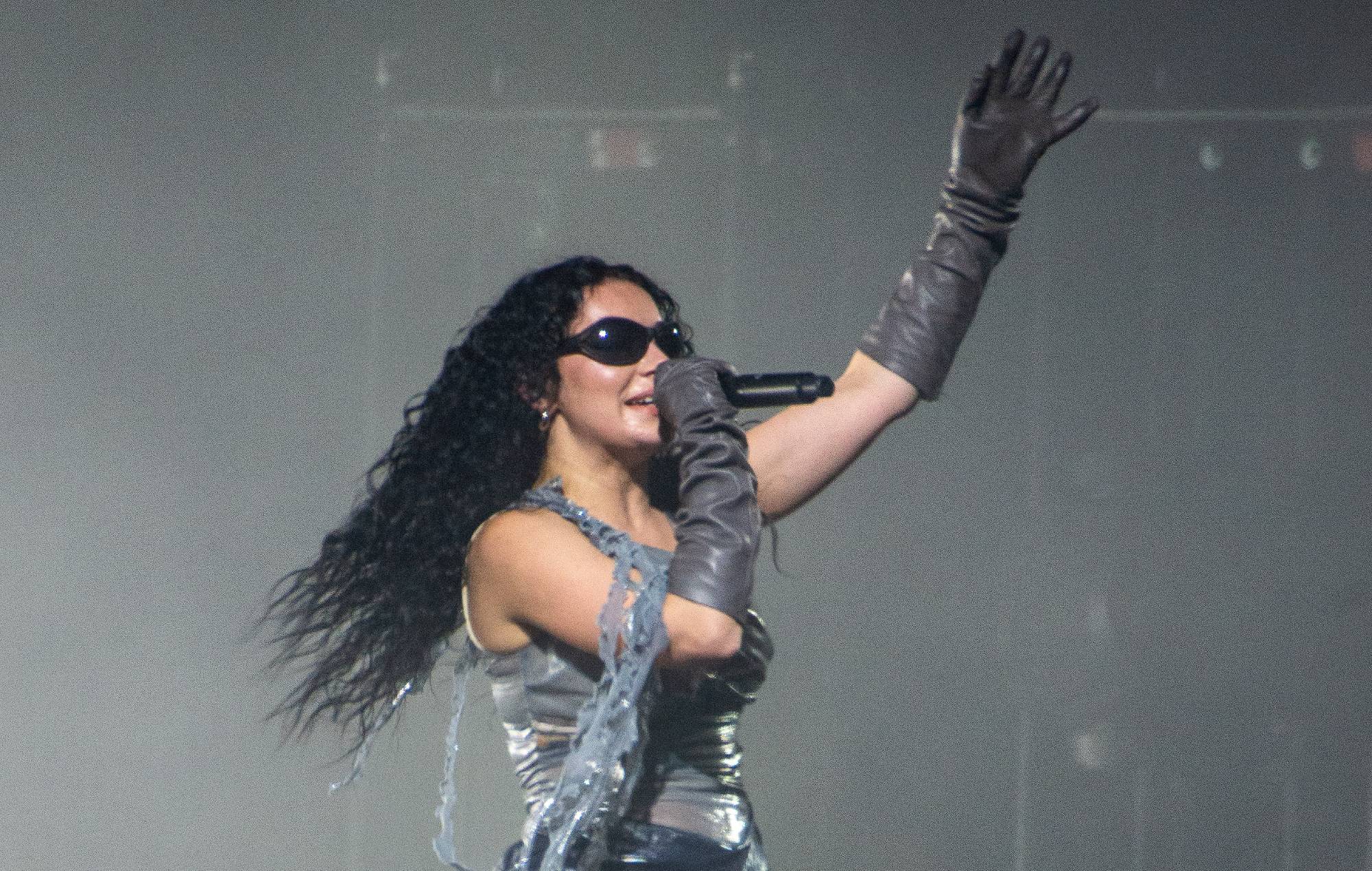 Charli XCX performs at Roskilde Festival 2024 on July 05, 2024 in Roskilde, Denmark. (Photo by Joseph Okpako/WireImage)