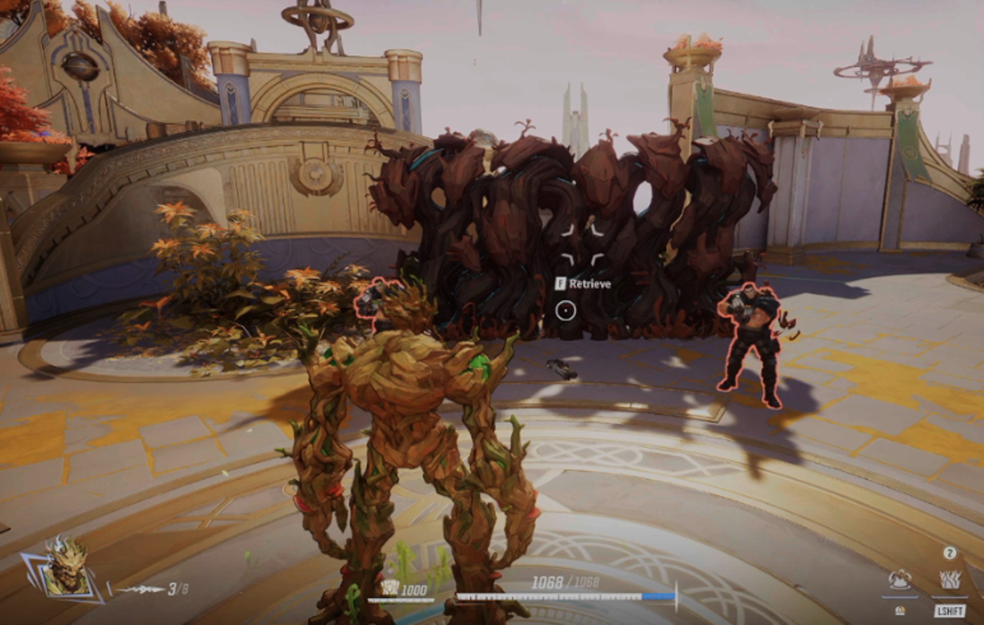 Marvel Rivals Characters: Groot can be seen using his wall