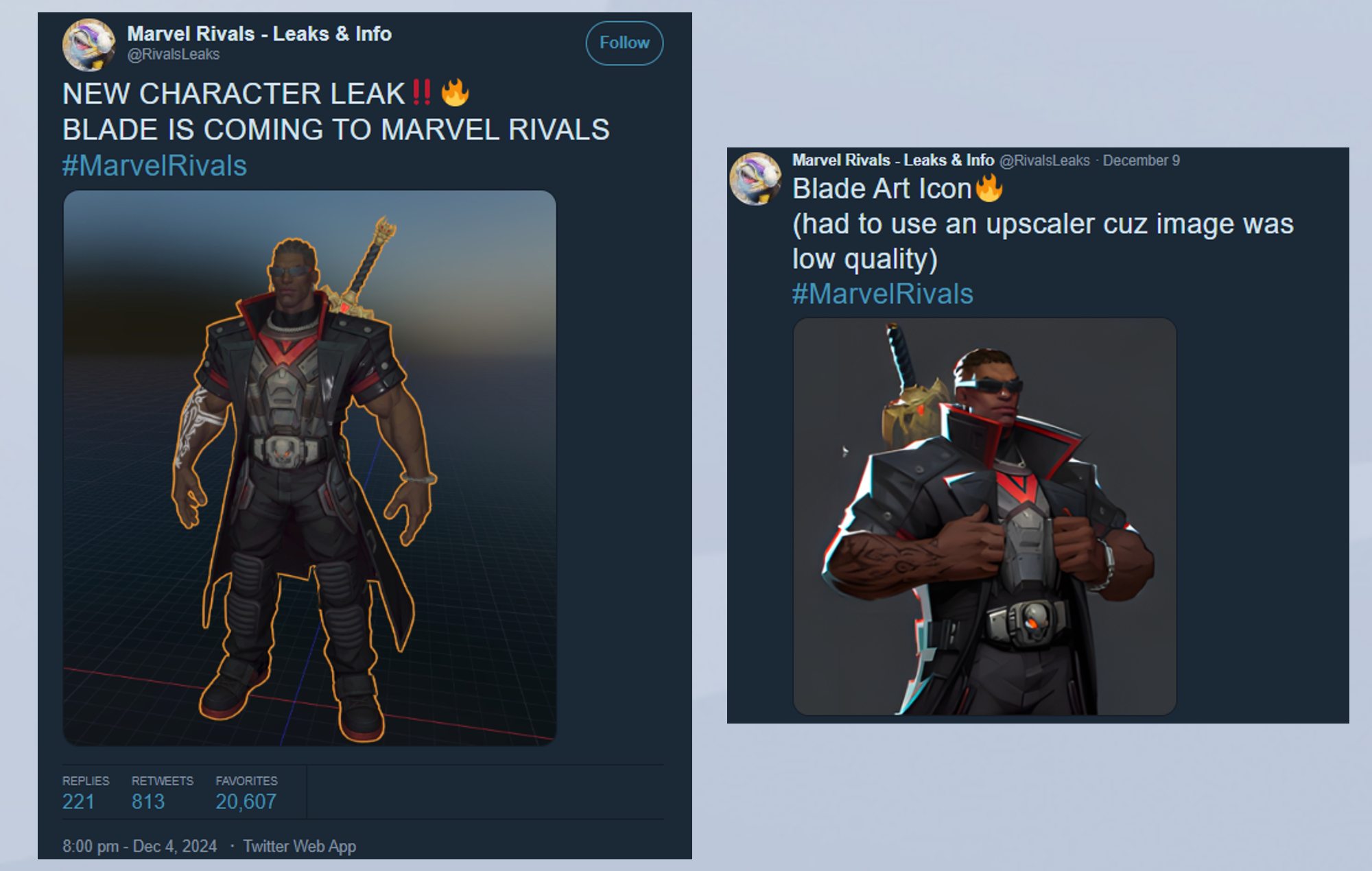 Marvel Rivals Upcoming Heroes: Blade's model can be seen