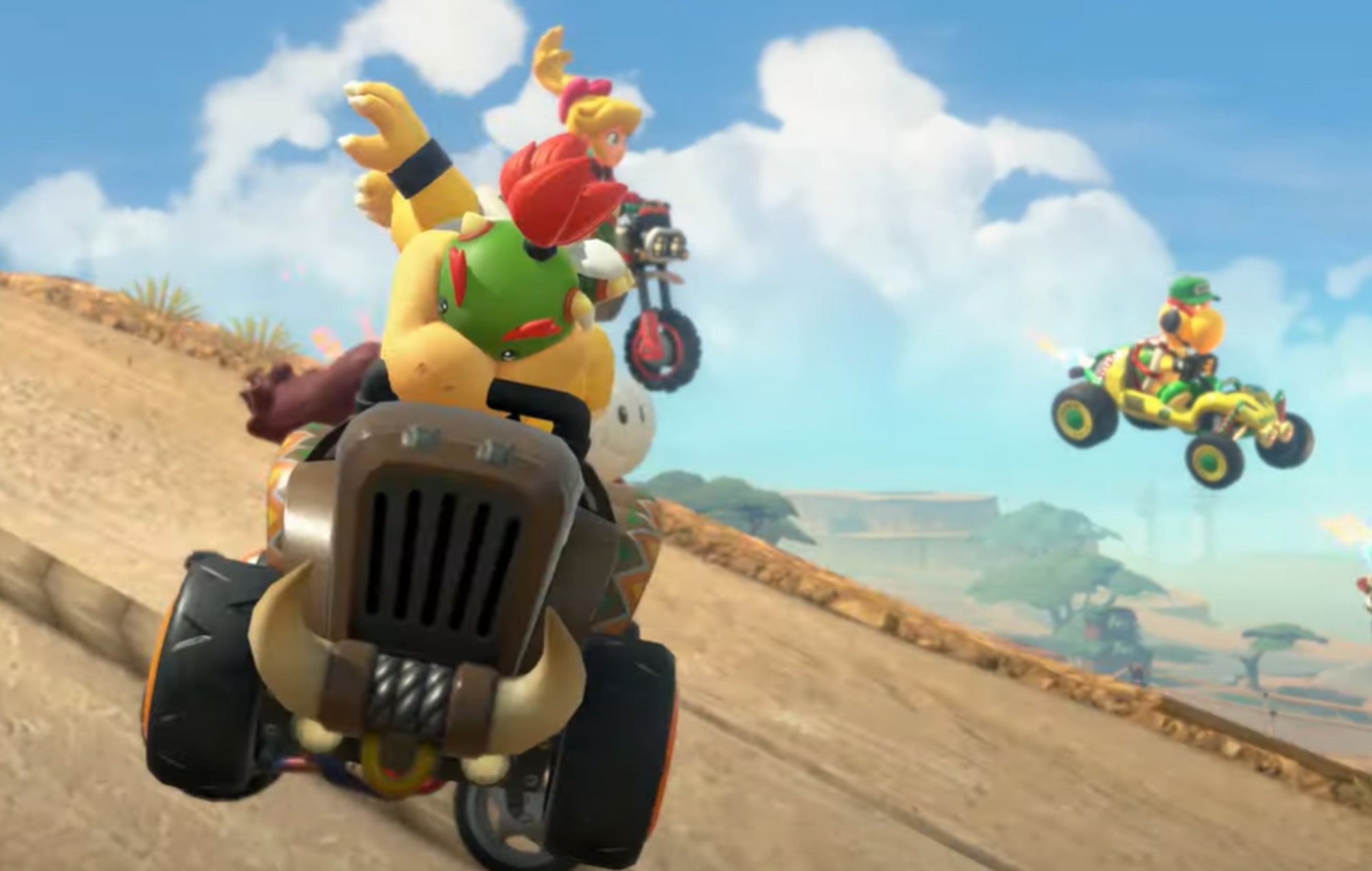 Mario Kart World Characters: Bowser Jr. can be seen