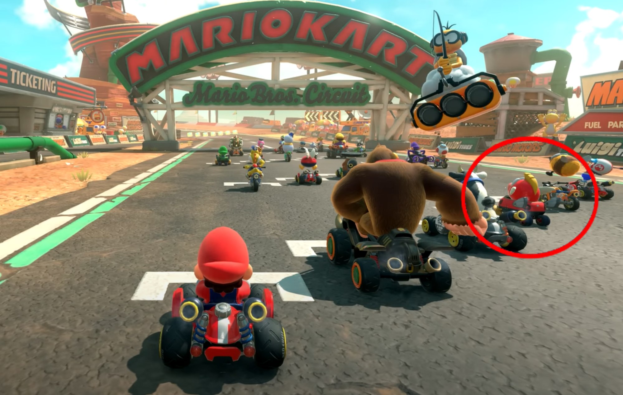Mario Kart World Characters: Cheep Cheep can be seen