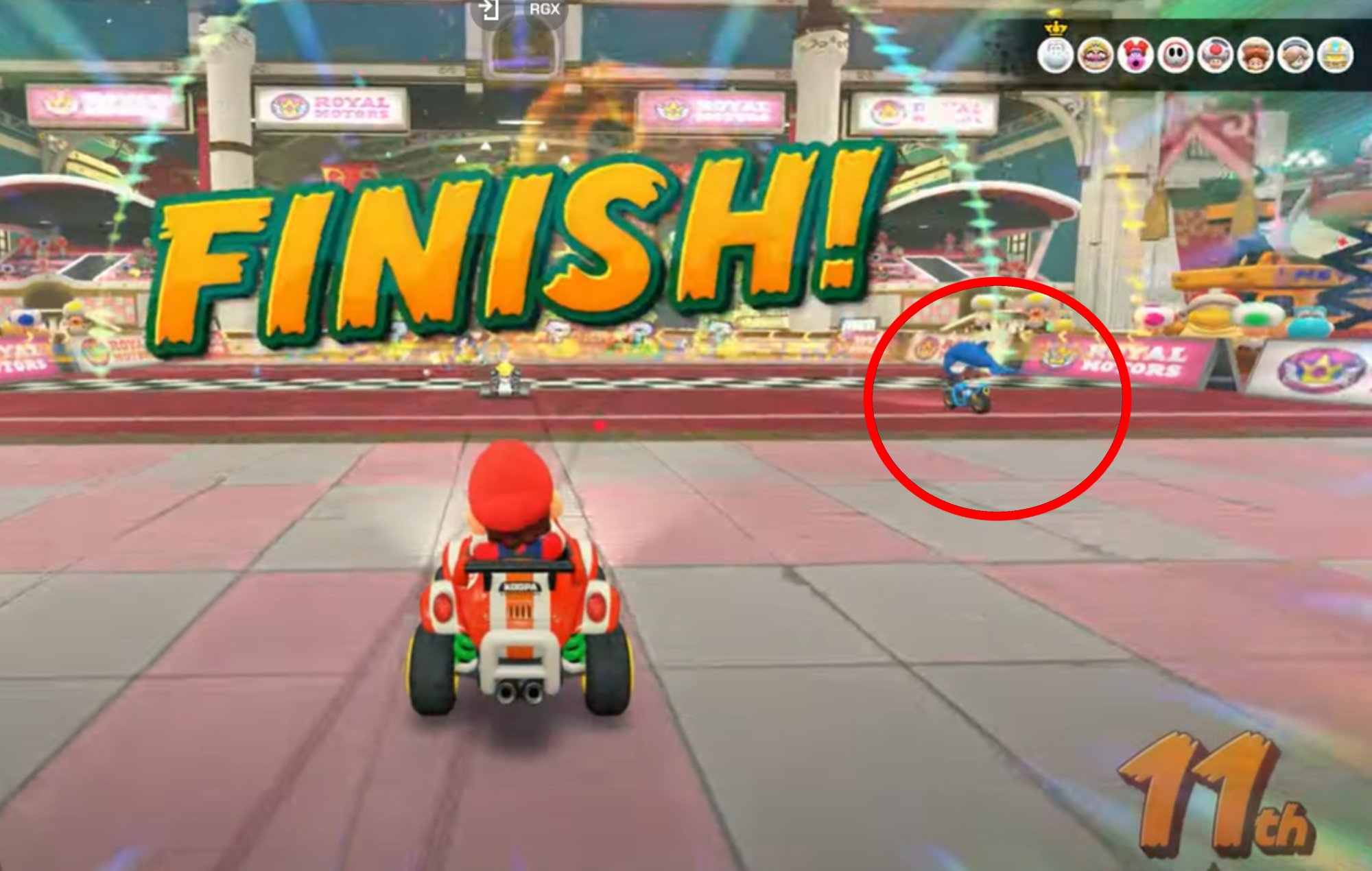 Mario Kart World Characters: Dolphin can be seen