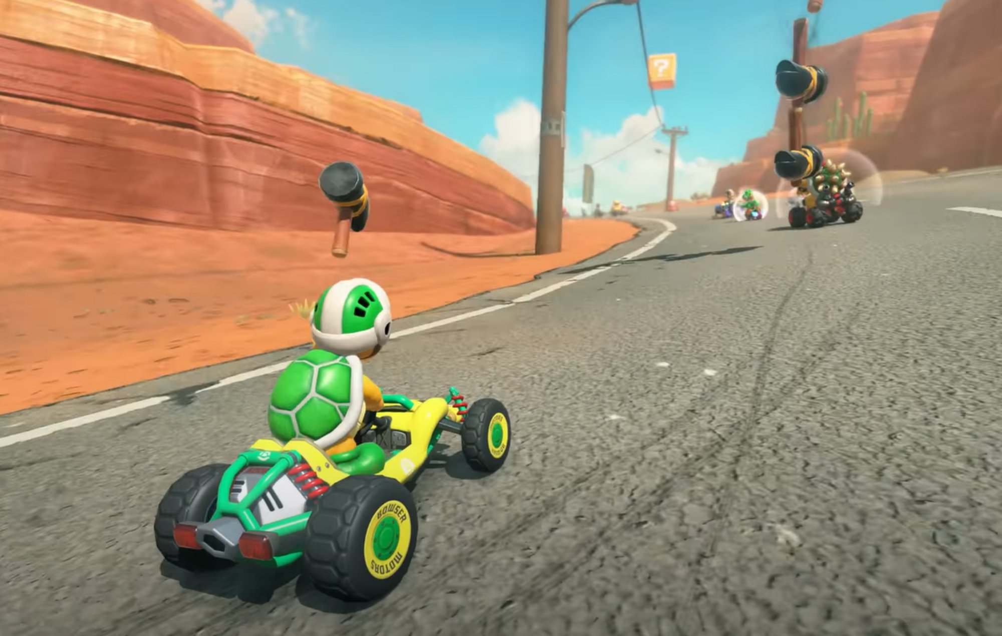 Mario Kart World Characters: Hammer Bro can be seen