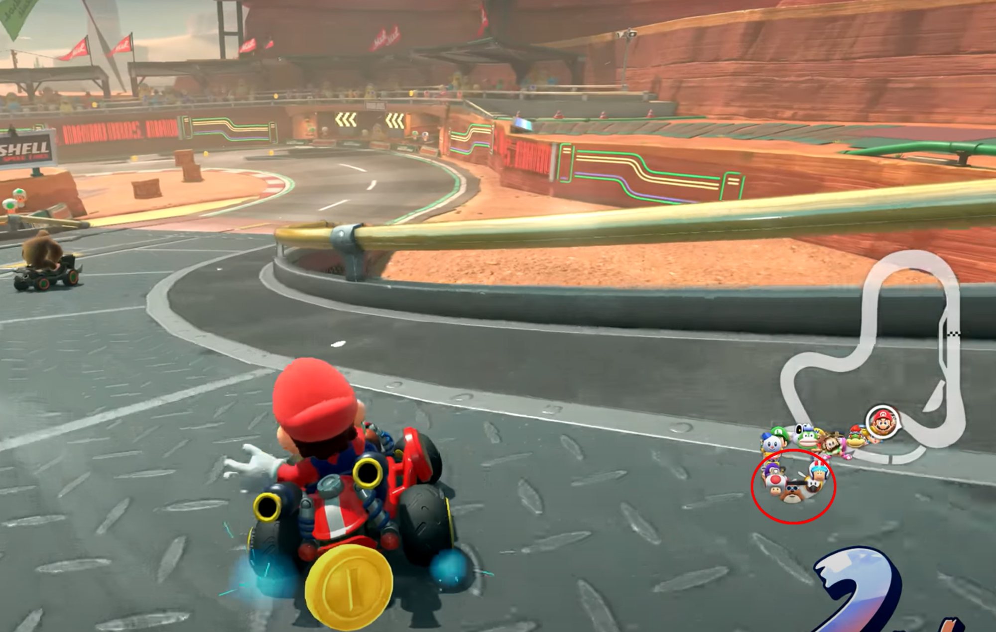 Mario Kart World Characters: Rocky Wrench can be seen