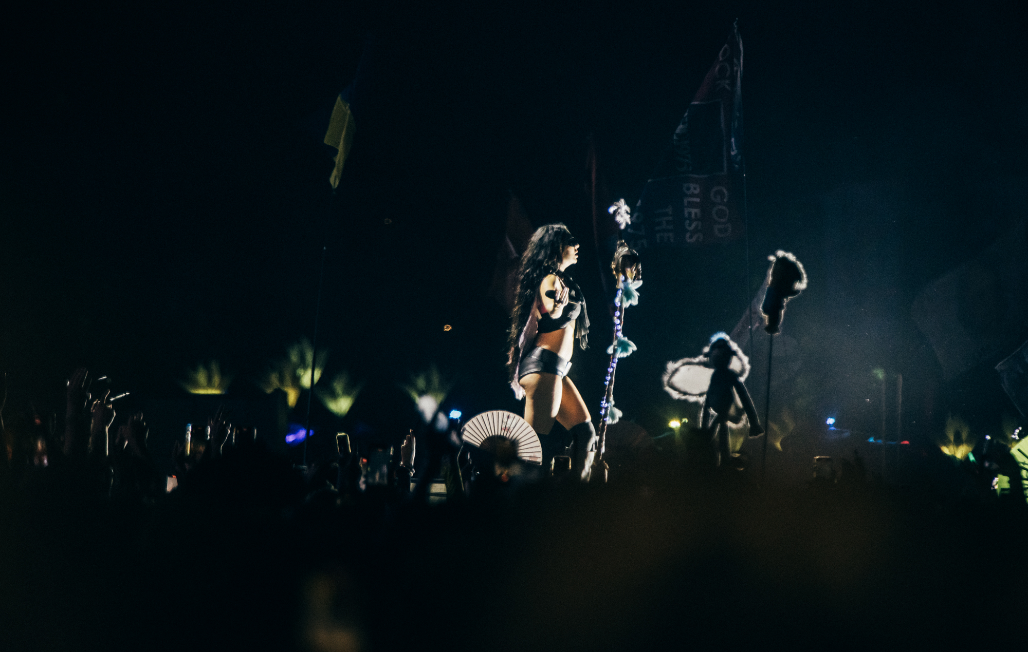 Charli XCX live at Glastonbury 2025, photo by Derek Bremner