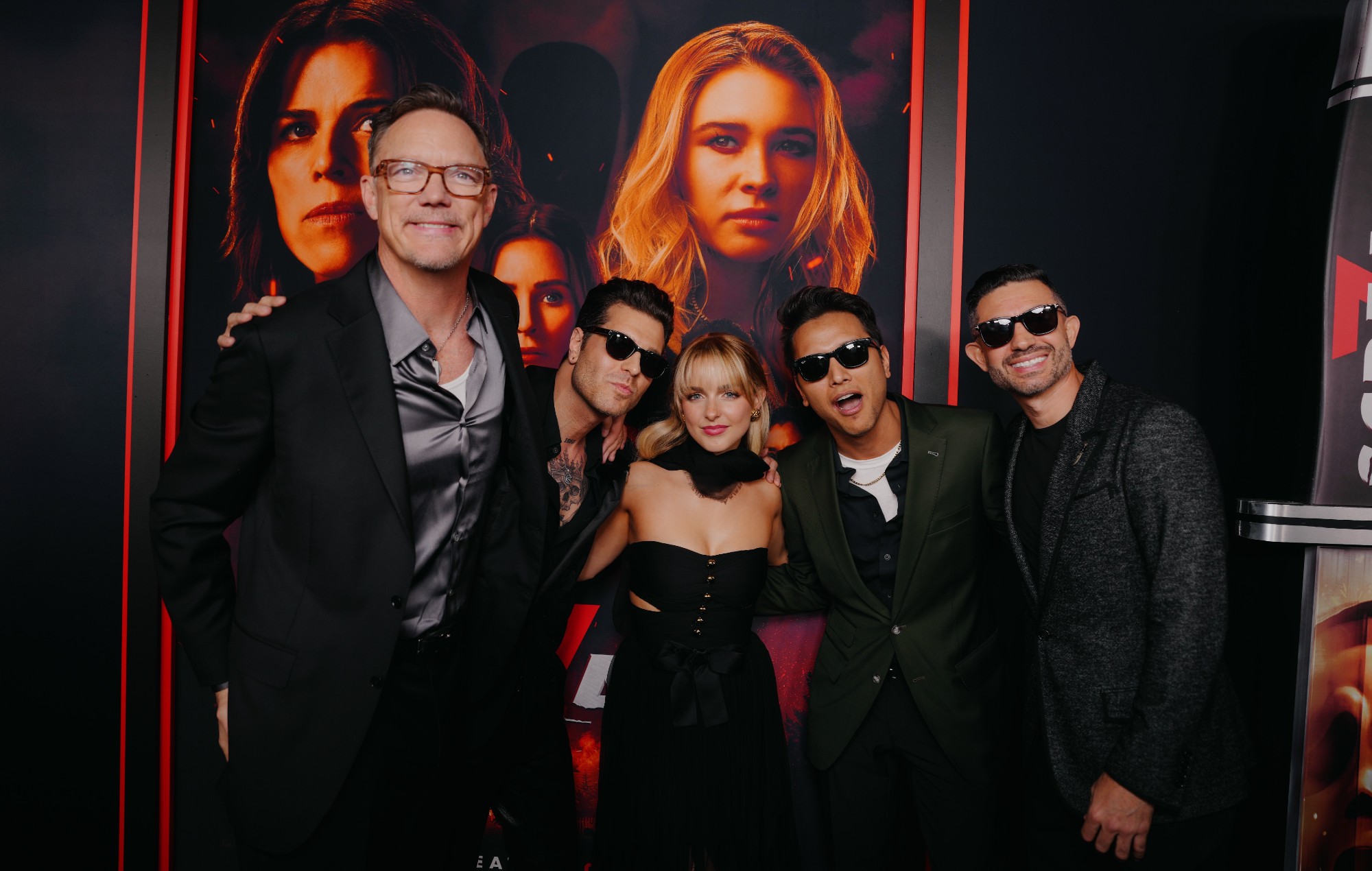 Ice Nine Kills, McKenna Grace and Matthew Lillard at the 